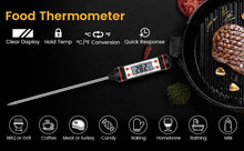 Load image into Gallery viewer, Meat Digital Cooking Food Kitchen BBQ Thermometer Digital Candy Candle Thermometer Cooking Kitchen BBQ Grill Thermometer Probe Instant Read Thermometer for Liquids Pork Milk Water Milk Oil Liquid Oven Digital Temperature Sensor Meter Thermocouple

