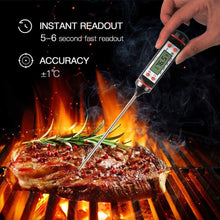 Load image into Gallery viewer, Meat Digital Cooking Food Kitchen BBQ Thermometer Digital Candy Candle Thermometer Cooking Kitchen BBQ Grill Thermometer Probe Instant Read Thermometer for Liquids Pork Milk Water Milk Oil Liquid Oven Digital Temperature Sensor Meter Thermocouple
