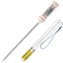将图片加载到图库查看器，Meat Thermometer Digital Cooking Food Digital Candy Cooking Thermometer Kitchen Cooking Thermometer Instant Read for BBQ Grill Oil Milk Bath Water Deep Fry Kitchen BBQ Probe Water Milk Oil Liquid Oven Digital Temperature Sensor Meter Thermocouple
