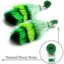 Load image into Gallery viewer, Me&amp;Hz Colorful Layered Tassel Earrings
