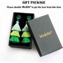 Load image into Gallery viewer, Me&amp;Hz Colorful Layered Tassel Earrings
