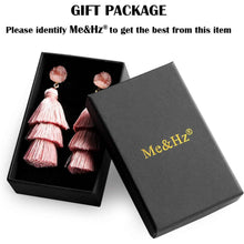 Load image into Gallery viewer, Me&amp;Hz Colorful Layered Tassel Earrings
