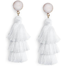 Load image into Gallery viewer, Me&amp;Hz Colorful Layered Tassel Earrings
