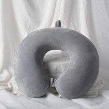 将图片加载到图库查看器，Memory Foam U-Shaped pillow Slow Rebound Neck Pillow Nap Airplane Pillow Travel Cartoon Memory U-Shaped Headrest Long Trip Sleep With No Neck Pain Super Soft Memory Foam Neck Pillow Easy Washing With Removable Cover By My Perfect Dream
