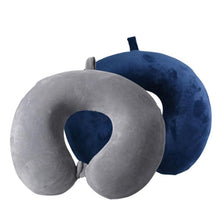 将图片加载到图库查看器，Memory Foam U-Shaped pillow Slow Rebound Neck Pillow Nap Airplane Pillow Travel Cartoon Memory U-Shaped Headrest Long Trip Sleep With No Neck Pain Super Soft Memory Foam Neck Pillow Easy Washing With Removable Cover By My Perfect Dream
