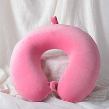 将图片加载到图库查看器，Memory Foam U-Shaped pillow Slow Rebound Neck Pillow Nap Airplane Pillow Travel Cartoon Memory U-Shaped Headrest Long Trip Sleep With No Neck Pain Super Soft Memory Foam Neck Pillow Easy Washing With Removable Cover By My Perfect Dream
