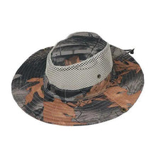 Load image into Gallery viewer, Men Adjustable Sun Hats Camouflage Tactical Cap Camo Men Outdoor Caps Sports Summer UV Protection One Size Fishing Hat Hiking Hunting Hats
