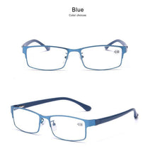 将图片加载到图库查看器，Men Blue Business Glasses Reading Glasses For Women Titanium Eye Glasses Male Hyperopia New  Glasses Frame Sunglasses For Ladies Eyewear Frame Sun Glasses For Women Men
