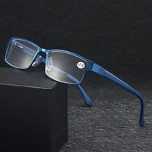 将图片加载到图库查看器，Men Blue Business Glasses Reading Glasses For Women Titanium Eye Glasses Male Hyperopia New  Glasses Frame Sunglasses For Ladies Eyewear Frame Sun Glasses For Women Men
