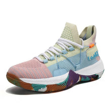 Load image into Gallery viewer, Men Breathable Basketball Shoes Shockproof High Top Sneakers Cushioning Sport Shoes Outdoor Training Ankle Boots Lightning Professional Anti Slip Sports Shoes For Running Walking Sport
