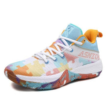 Load image into Gallery viewer, Men Breathable Basketball Shoes Shockproof High Top Sneakers Cushioning Sport Shoes Outdoor Training Ankle Boots Lightning Professional Anti Slip Sports Shoes For Running Walking Sport
