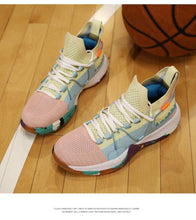 Load image into Gallery viewer, Men Breathable Basketball Shoes Shockproof High Top Sneakers Cushioning Sport Shoes Outdoor Training Ankle Boots Lightning Professional Anti Slip Sports Shoes For Running Walking Sport
