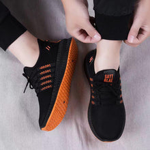 将图片加载到图库查看器，Men Breathable Sneakers Casual Lightweight Running Trainers Mesh Comfortable Sport Fashion Lace Up Mens Mesh Flats Comfortable Walking Mens Sneakers
