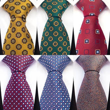 Load image into Gallery viewer, Men Business Elegant Necktie Design Silk Wedding Tie For Men Office Mens Fashion Formal Tie
