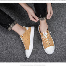 将图片加载到图库查看器，Men Casual Shoes Fashion Canvas Breathable Autumn Lace Up Comfortable Casual Shoes Outdoor Men Sneakers Womens Canvas Shoes Sneakers Low Top Tennis Shoes Casual Walking Shoes
