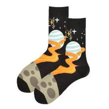 Load image into Gallery viewer, Men Cotton Socks Gradient Color Summer Style Long Wedding Sock Men  Knee High Business Socks Man Socks Men's Ladies Novelty Bright Colorful Patterned Cotton Socks
