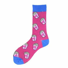 Load image into Gallery viewer, Men Cotton Socks Gradient Color Summer Style Long Wedding Sock Men  Knee High Business Socks Man Socks Men's Ladies Novelty Bright Colorful Patterned Cotton Socks
