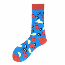 Load image into Gallery viewer, Men Cotton Socks Gradient Color Summer Style Long Wedding Sock Men  Knee High Business Socks Man Socks Men's Ladies Novelty Bright Colorful Patterned Cotton Socks
