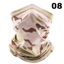 将图片加载到图库查看器，Men Cycling Magic Face Scarf Bandana Half Mask Neck Hiking Sports Ice Silk Sun Protection Fishing Bicycle Bike Headband Military Camo Face Shield Cycling Bandana Fishing Buffet Sport Headband Scarf Military Shamash Tactical Desert Keffiyeh
