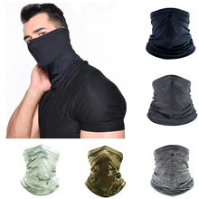 将图片加载到图库查看器，Men Cycling Magic Face Scarf Bandana Half Mask Neck Hiking Sports Ice Silk Sun Protection Fishing Bicycle Bike Headband Military Camo Face Shield Cycling Bandana Fishing Buffet Sport Headband Scarf Military Shamash Tactical Desert Keffiyeh
