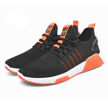 Load image into Gallery viewer, Men Fashion Sneakers Breathable Casual Shoes Orange Sole Mesh Lightweight Trainers Walking Running Tennis Gym Shoes For Mens Non Slip Sport Sneakers
