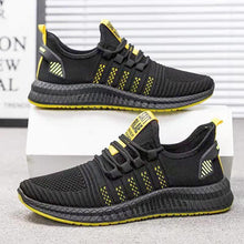 Load image into Gallery viewer, Men Fashion Sneakers Breathable Casual Shoes Orange Sole Mesh Lightweight Trainers Walking Running Tennis Gym Shoes For Mens Non Slip Sport Sneakers
