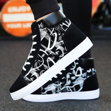 将图片加载到图库查看器，Men Fashion Sneakers Canvas Breathable Cool Street Sneakers Black Blue Red Men's Causal Shoes Comfortable Light Casual High Quality New Fashion Walking Sneakers
