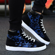 将图片加载到图库查看器，Men Fashion Sneakers Canvas Breathable Cool Street Sneakers Black Blue Red Men's Causal Shoes Comfortable Light Casual High Quality New Fashion Walking Sneakers
