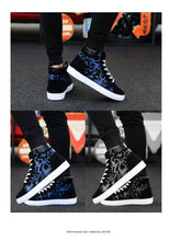 将图片加载到图库查看器，Men Fashion Sneakers Canvas Breathable Cool Street Sneakers Black Blue Red Men's Causal Shoes Comfortable Light Casual High Quality New Fashion Walking Sneakers
