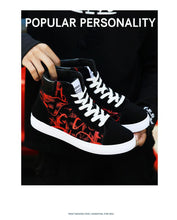 将图片加载到图库查看器，Men Fashion Sneakers Canvas Breathable Cool Street Sneakers Black Blue Red Men's Causal Shoes Comfortable Light Casual High Quality New Fashion Walking Sneakers
