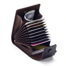 Load image into Gallery viewer, Men Faux Leather 10 Card Slots Coins Bag Wallet
