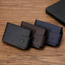 Load image into Gallery viewer, Men Faux Leather 10 Card Slots Coins Bag Wallet
