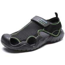 将图片加载到图库查看器，Men Flip Flops Sandals Summer Slippers Summer Beach Slippers Sandals Breathable Slip On Shoes Outdoor Home Slip On Walking Casual Fashion Clogs For Mens
