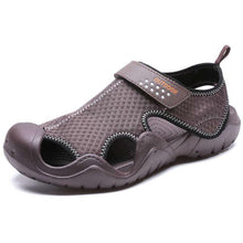 将图片加载到图库查看器，Men Flip Flops Sandals Summer Slippers Summer Beach Slippers Sandals Breathable Slip On Shoes Outdoor Home Slip On Walking Casual Fashion Clogs For Mens
