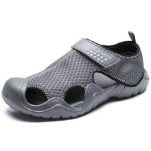 将图片加载到图库查看器，Men Flip Flops Sandals Summer Slippers Summer Beach Slippers Sandals Breathable Slip On Shoes Outdoor Home Slip On Walking Casual Fashion Clogs For Mens
