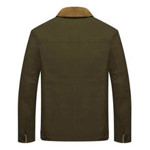 将图片加载到图库查看器，Men Fur Collar Army Tactical Jacket
