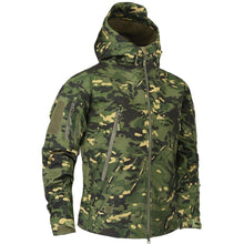 Load image into Gallery viewer, Men Green Autumn Camouflage Jacket Men's Lightweight Water-Resistant Jacket Tactical Clothing  Male Camouflage Windbreaker Breathable Outdoor Snow Jacket
