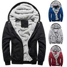 将图片加载到图库查看器，Men Hoodies Autumn Fashion Sweatshirt Men's Hoodie Jacket Hooded Jackets Winter Warm Coats Men's Heavyweight Winter Long Sleeves Sport Soft Sweatshirts
