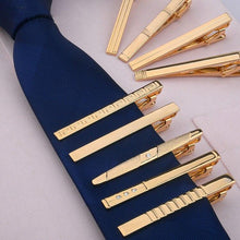 Load image into Gallery viewer, Men Metal Alloy Tie Clip Clamp Necktie Bar Clasp Tie Bar Clip Men's Tie Bar Necktie Bar Men's Tie Accessories Men’s Tie Clips Classic Gift Wedding Bridegroom Business Fashion Formal Gifts
