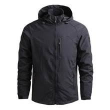 Load image into Gallery viewer, Men Outdoor Hiking Jackets Waterproof Hooded Windbreaker Coat Vintage New Fashion Design Hooded Lightweight Jacket For Men Autumn New Casual Jacket Tactical Men Jackets 5XL
