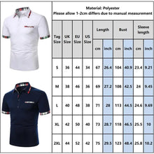 将图片加载到图库查看器，Men Polo Shirt Summer New Fashion Classic Casual Tops Short Sleeves Cotton High Quality Modern Collar Men Slim Polo Mens Shirts Polo Shirts for Men's Golf Shirts for Men Short Sleeve Patchwork Shirt Summer Sport Tops Gym Shirts
