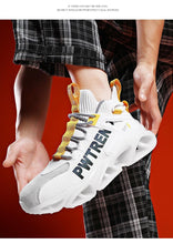 将图片加载到图库查看器，Men Running Sneakers Luxury Casual Shoes Trainer White Fashion Sneakers For Jogging Walking Athletics Trainer Sports Men's Running New Sneakers
