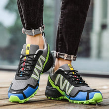 将图片加载到图库查看器，Men Running Sneakers Outdoor Breathable Anti-Skid Wear Resistant Lace-Up Sneakers Male Jogging Training Travel Sport Athletic Sneakers Support Gym Tranning Non Slip Lightweight Sneaker
