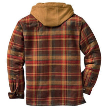 Load image into Gallery viewer, Men's Autumn Winter Jacket Plaid Hooded Long Sleeve Basic Casual Shirt Jackets  Men's Long Sleeve Soft Warm Jacket With Hood Hooded Shirt Jacket Soft Long Sleeve Outdoor Clothes For Men
