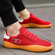 将图片加载到图库查看器，Men's Black Sneakers Mesh Breathable Shoes Male Fashion Black Athletic Footwear Flat Casual Walking Shoes Breathable Casual Shoes Couple Fashion Lace Up Mens Sneakers
