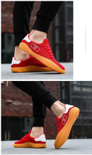 将图片加载到图库查看器，Men's Black Sneakers Mesh Breathable Shoes Male Fashion Black Athletic Footwear Flat Casual Walking Shoes Breathable Casual Shoes Couple Fashion Lace Up Mens Sneakers

