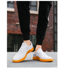 将图片加载到图库查看器，Men's Black Sneakers Mesh Breathable Shoes Male Fashion Black Athletic Footwear Flat Casual Walking Shoes Breathable Casual Shoes Couple Fashion Lace Up Mens Sneakers
