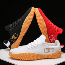 将图片加载到图库查看器，Men's Black Sneakers Mesh Breathable Shoes Male Fashion Black Athletic Footwear Flat Casual Walking Shoes Breathable Casual Shoes Couple Fashion Lace Up Mens Sneakers
