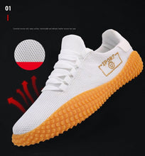 将图片加载到图库查看器，Men's Black Sneakers Mesh Breathable Shoes Male Fashion Black Athletic Footwear Flat Casual Walking Shoes Breathable Casual Shoes Couple Fashion Lace Up Mens Sneakers
