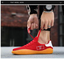 将图片加载到图库查看器，Men's Black Sneakers Mesh Breathable Shoes Male Fashion Black Athletic Footwear Flat Casual Walking Shoes Breathable Casual Shoes Couple Fashion Lace Up Mens Sneakers
